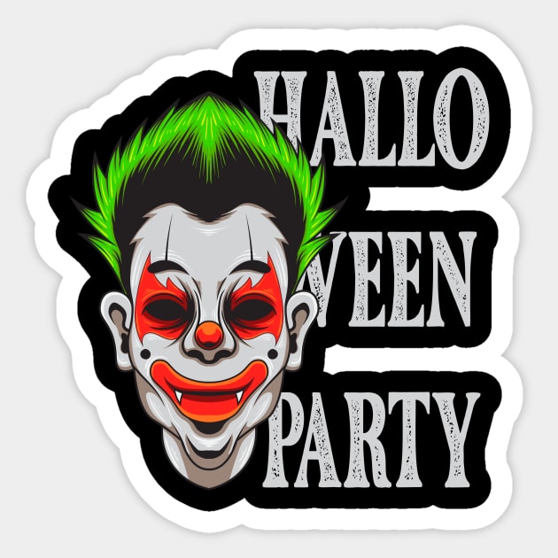 Halloween Clown 1.4 Halloween Party Sticker by Harrisaputra